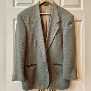 Vintage Classic Green-Gray Men's Blazer 42R by Torriani